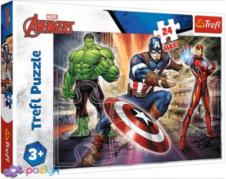 24 эл. Макси - В мире Мстителей / Disney Marvel The Avengers / Trefl