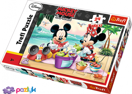 24 ел. Максі – Міккі-маус та друзі. Пікнік на пляжі / Disney Standard Characters / Trefl