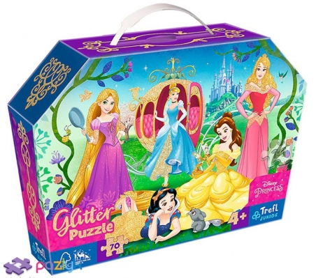 70 ел. Glitter - Чарівні Принцеси / Disney Princess / Trefl