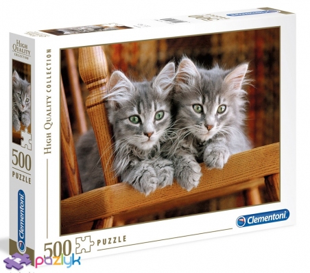 500 ел. High Quality Collection - Сірі кошенята / Clementoni