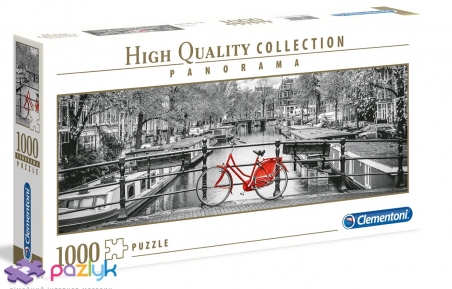 1000 ел. Panorama High Quality Collection - Велосипеди Амстердаму / Clementoni