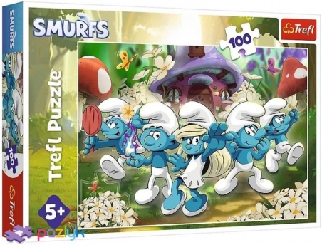 100 эл. - Встреча со Смурфами / The Smurfs / Trefl 100 эл. - Встреча со Смурфами / The Smurfs / Trefl