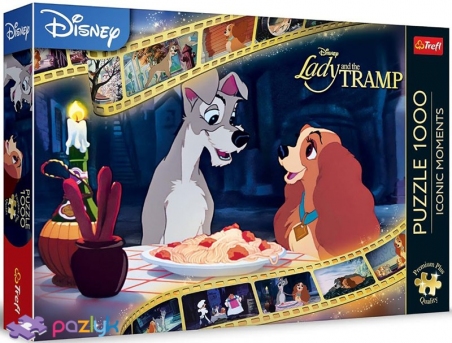 1000 эл. Iconic Moments - Влюбленный дворняга / Disney Lady and the Tramp / Trefl