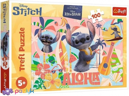 100 эл. - Лило и Стич. Стич и его друзья / Disney Stitch / Trefl 100 эл. - Лило и Стич. Стич и его друзья / Disney Stitch / Trefl