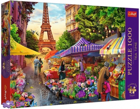1000 ел. Tea Time - Квітковий ринок, Париж / MGL / Trefl