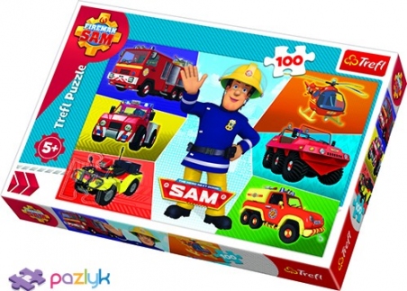 100 ел. - Транспорт пожежника Сема / Prism A&D Fireman Sam / Trefl