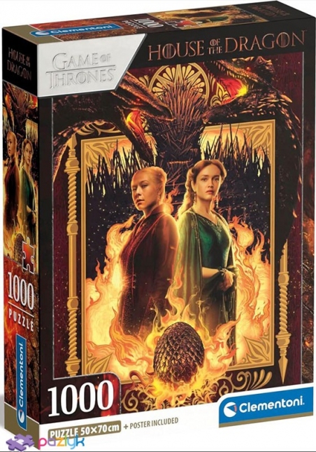1000 эл. Compact - Дом дракона / Game of Thrones. House of the Dragon / Clementoni