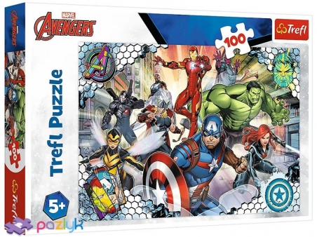 100 эл. - Известные Мстители / Disney Marvel The Avengers / Trefl