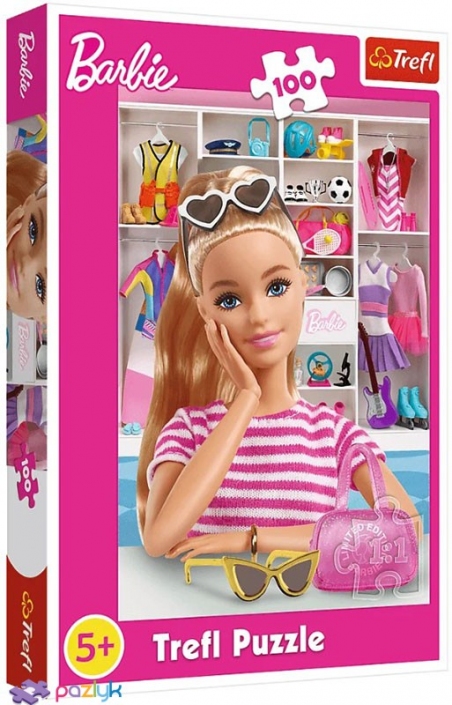 100 ел. - Пізнай Барбі / Mattel, Barbie / Trefl