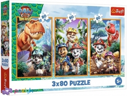 3 х 80 ел. - Цуценячий патруль. Герої динозаврів / PAW Patrol The Dino Movie / Trefl