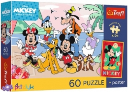 60 ел. Premium Plus Kids - Мишка Міккі і друзі. Весела місія / Disney Mickey and friends / Trefl