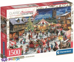 1500 ел. Compact, Christmas Collection - Різдвяний ярмарок / Interlitho Licensing / Clementoni