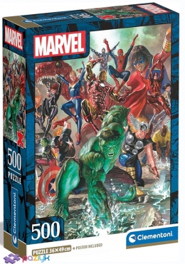 500 эл. Compact - Мстители / Disney Marvel The Avengers / Clementoni