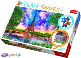 600 ел. Crazy Shapes - Небо над Парижем / 500px / Trefl