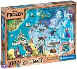 1000 ел. Story Maps - Крижане серце / Disney Maps Frozen / Clementoni