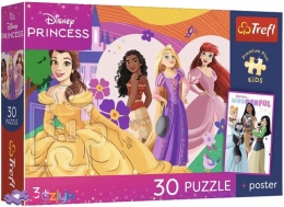30 ел. Premium Plus Kids - Дружба Принцес / Disney Princess / Trefl