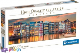 1000 ел. Panorama High Quality Collection - Яскравий Амстердам / Clementoni
