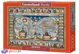 2000 ел. - Карта світу, 1639 рік / Castorland