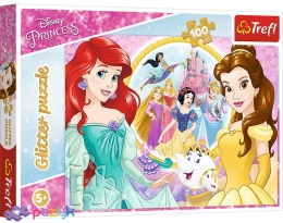 100 ел. Glitter - Прогулянка Принцес / Disney Princess / Trefl