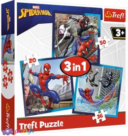 3 в 1 (20,36,50) ел. - Спайдермен. Друзі-павуки / Disney Marvel Spiderman / Trefl