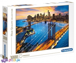 3000 эл. High Quality Collection - Панорама Нью-Йорка / Clementoni