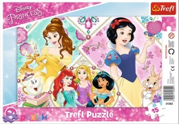 15 ел. Рамкові - Чарівні принцеси / Disney Princess / Trefl