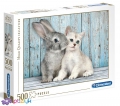 500 эл. High Quality Collection - Котик и кролик / Clementoni