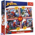 4 в 1 (35,48,54,70) эл. - Героический Спайдермен / Disney Marvel Spiderman / Trefl