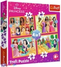 4 в 1 (35,48,54,70) эл. - Сказочные истории Диснеевских Принцесс / Disney Princess / Trefl