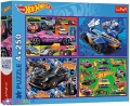 4 х 250 эл. - Гоночные автомобили Хот Вилс / Mattel, Hot Wheels / Trefl
