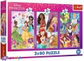3 х 80 эл. - Принцессы-подруги / Disney Princess / Trefl
