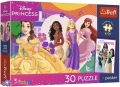 30 ел. Premium Plus Kids - Дружба Принцес / Disney Princess / Trefl