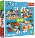 4 в 1 (35,48,54,70) эл. - Деревня Смурфов / The Smurfs / Trefl