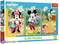 3 х 50 эл. - Мышки в отпуске / Disney Mickey and Friends / Trefl